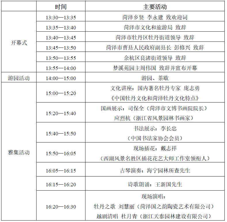 杭州首届牡丹国花艺术展雅集活动通知